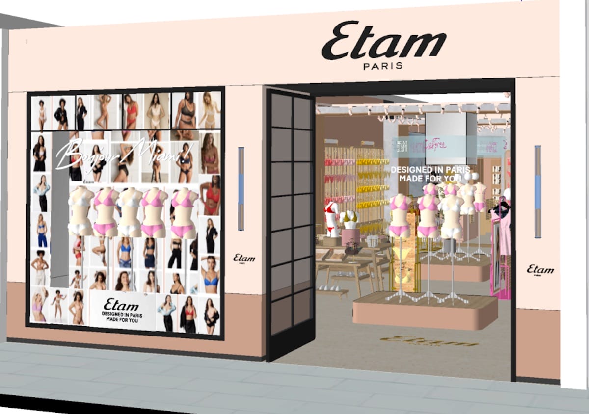 Etam ouvre son premier magasin aux États-Unis.